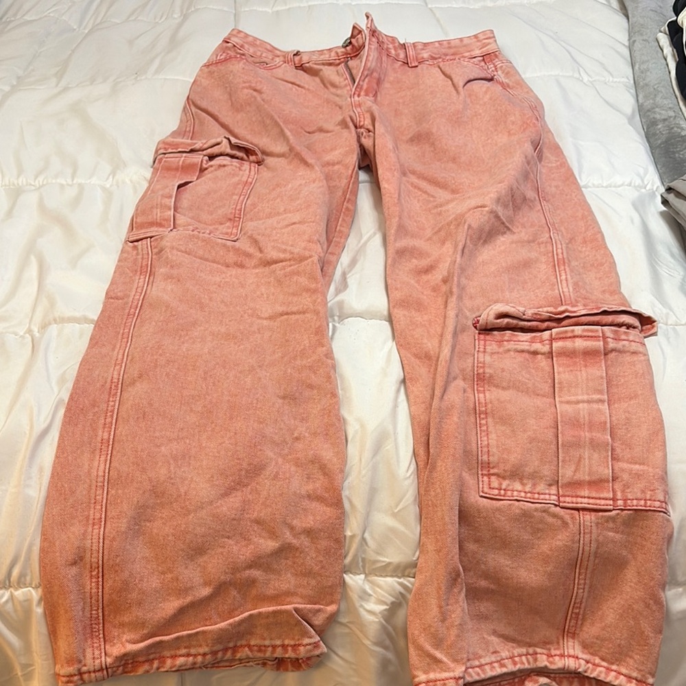 Pink Cargo Pants